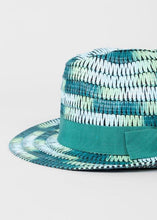 Load image into Gallery viewer, Turquoise Space Dye Trilby Hat
