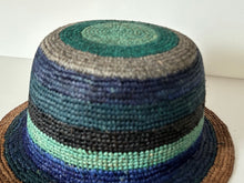 Load image into Gallery viewer, Stripe Crochet Straw Hat Multicolour
